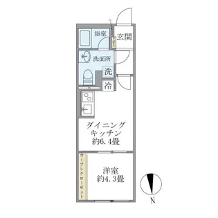 レピュア練馬レジデンス【4階】の間取り