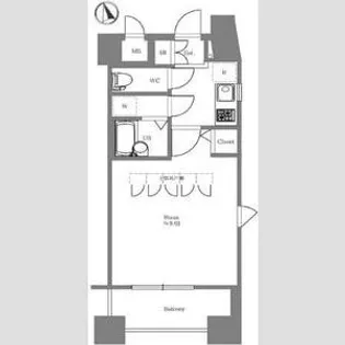 エステムプラザ新宿Premium-EX【9階】の間取り