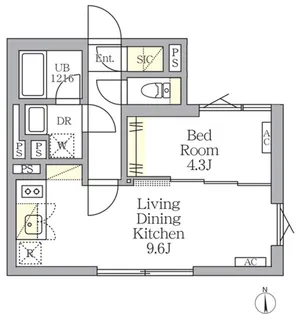 TKS中野新橋【4階】の間取り