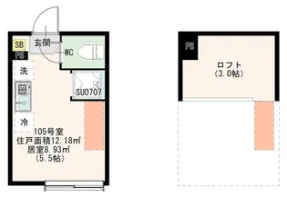 ハーモニーテラス桜台Ⅷ【1階】の間取り