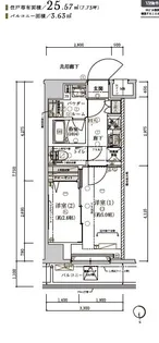 メインステージ浮間舟渡【2階】の間取り