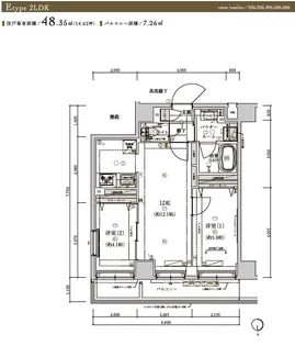 メインステージ浮間舟渡【3階】の間取り