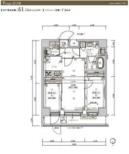 メインステージ浮間舟渡【1階】の間取り
