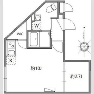 ソラシアレジデンス早稲田【1階】の間取り