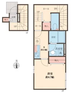 ハイエース【2階】の間取り
