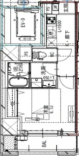 フロンティアレジデンス板橋【508号室号室】の間取り
