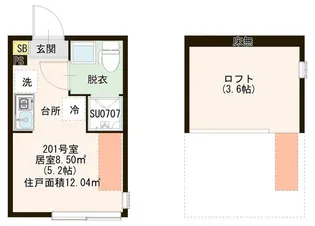 グレイス前野町【2階】の間取り