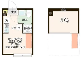 パストラルときわ台【1階】の間取り