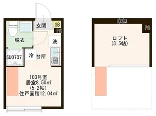 パストラルときわ台【1階】の間取り