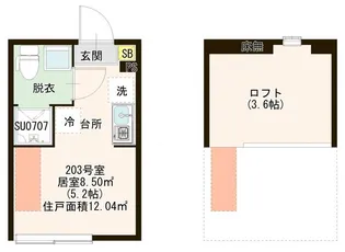 パストラルときわ台【2階】の間取り