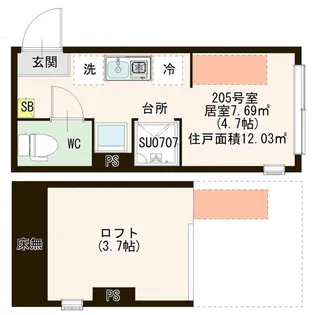パストラルときわ台【2階】の間取り