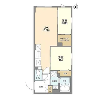 ウェルスクエア駒場東大前【2階】の間取り