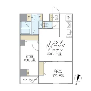 エレミ本蓮沼【2階】の間取り