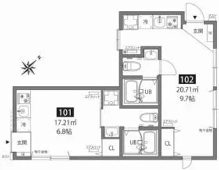 SETAGAYA VILLA【1階】の間取り