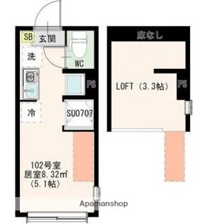 アカリテラス板橋本町【1階】の間取り
