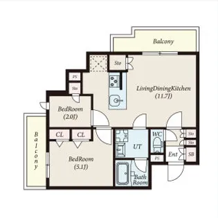 コンポジット新宿柏木【3階】の間取り