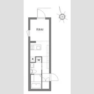 アピチェ板橋本町【0104号室】の間取り