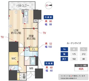 ZOOM信濃町【2階】の間取り