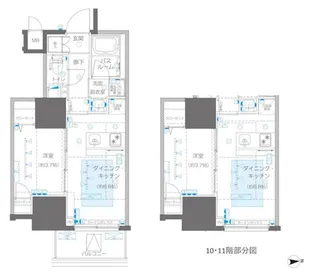 ZOOM信濃町【8階】の間取り