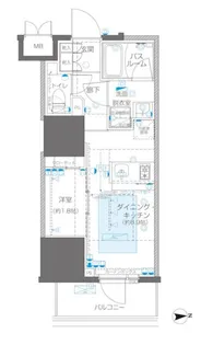 ZOOM信濃町【6階】の間取り