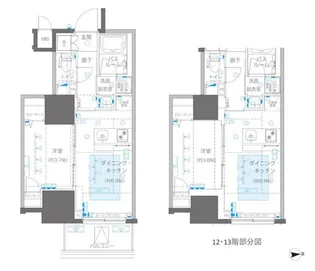 ZOOM信濃町【12階】の間取り