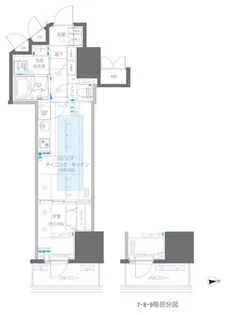ZOOM信濃町【9階】の間取り