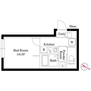 オプション坂下【3階】の間取り