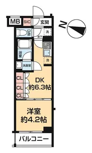 ARCOBALENO HASUNEⅠ【305号室号室】の間取り