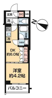 ARCOBALENO HASUNEⅠ【203号室号室】の間取り