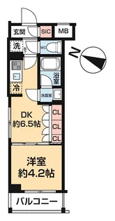 ARCOBALENO HASUNEⅠ【507号室号室】の間取り