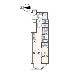 ハーモニーレジデンス東新宿【301号室号室】の間取り