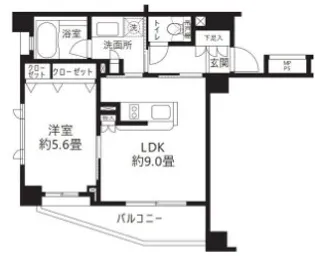 クリオ渋谷ラ・モード【5階】の間取り