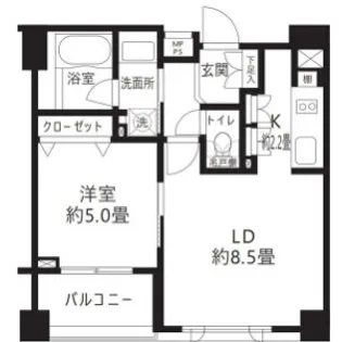 クリオ渋谷ラ・モード【5階】の間取り