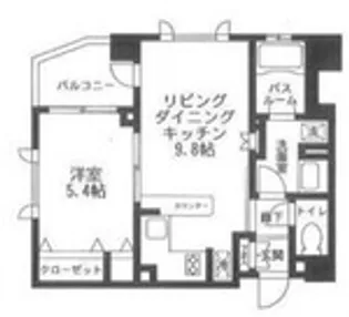 クリオ渋谷ラ・モード【5階】の間取り