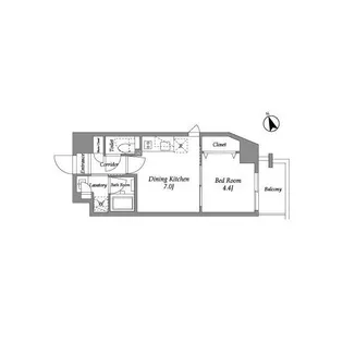 ENETIAL代官山【5階】の間取り