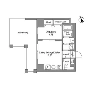 ENETIAL代官山【4階】の間取り