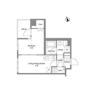 ENETIAL代官山【4階】の間取り