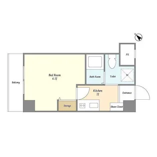 KDXレジデンス小豆沢【5階】の間取り