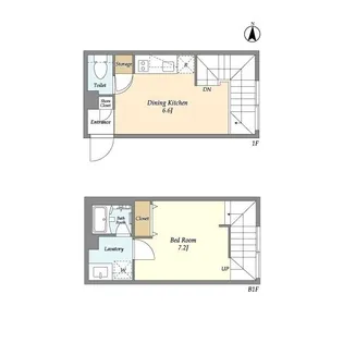 ガーデンレジデンス恵比寿【1階】の間取り