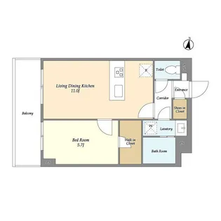 メゾンドオンディーヌ【2階】の間取り