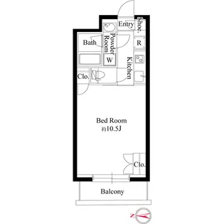 グランパセオ代々木上原Ⅱ【2階】の間取り