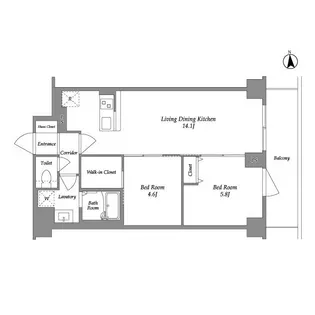 KDXレジデンス上板橋【1階】の間取り