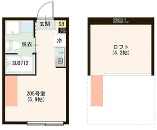 ハーモニーテラス上石神井Ⅴ【2階】の間取り