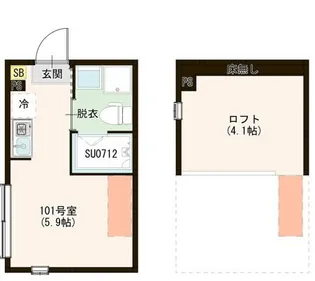 ハーモニーテラス上石神井Ⅴ【201号室号室】の間取り