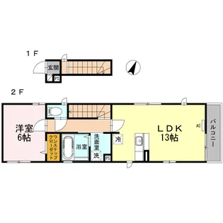 アイリス東中野【2階】の間取り