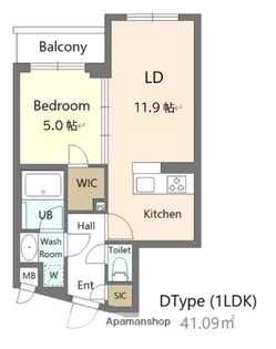 ALIVIS新江古田【1階】の間取り
