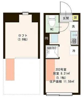 PARK TERRACE 富士見台【2階】の間取り