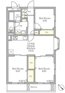 メゾンカルム中落合NORTH【2階】の間取り
