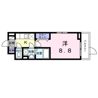 ベル西早稲田【1階】の間取り