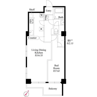ライオンズマンション南平台【9階】の間取り
